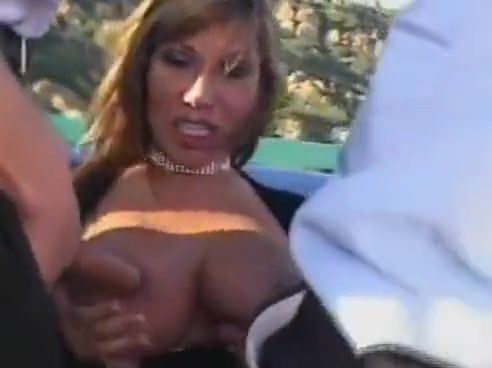 FantasyHD outdoor double penetration with a view Cum Eating