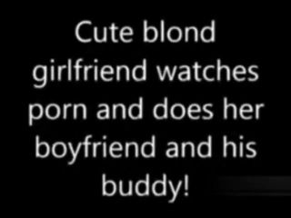 Cliti Cute blonde girlfriend does your buddy! AdultGames