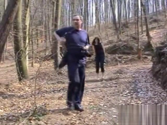 Huge Tits Handcuffed in the woods Rough Porn