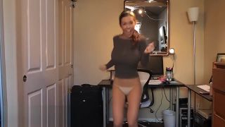 Gonzo Katee Owen dancing in brown sweater Mature