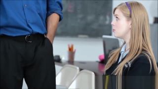 Emo Doe Eyed College Schoolgirl Fucks Teachers Stiff Dick For Grades Ride