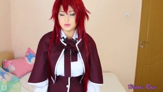 Dick Sucking Porn Red Haired Cock Teaser, Rias Gremory Was Masturbating Before Her Partner Came To Fuck Her Brains Out Hood