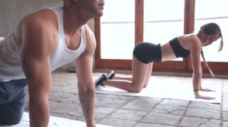 AVRevenue Beautiful Brunette Thanked Fitness Trainer Hard Sex Cheating